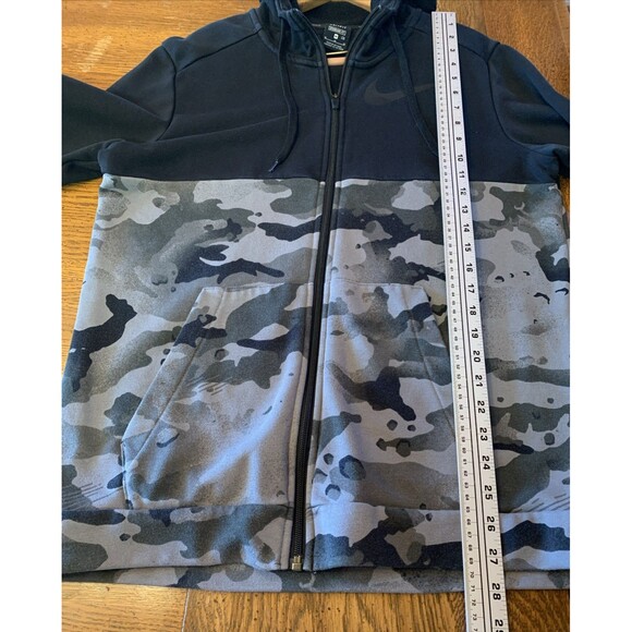 $90 Nike Mens Medium Full Zip Dri-Fit Jacket Hoodie Black Camo Gorpcore Outdoors - Picture 7 of 11